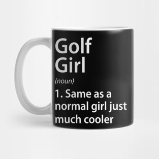 Golf Girl Definition Mug